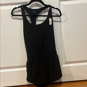 Aerie Black Bodysuit Solid Racerback